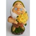 Disney Snow White Dwarf DOC Resin 8 Garden Gnome Statue Figurine with Flowers