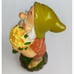 Disney Snow White Dwarf DOC Resin 8 Garden Gnome Statue Figurine with Flowers