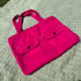 Levi’s x yak pak deep fuchsia pink double strap tote bag Zipper closure