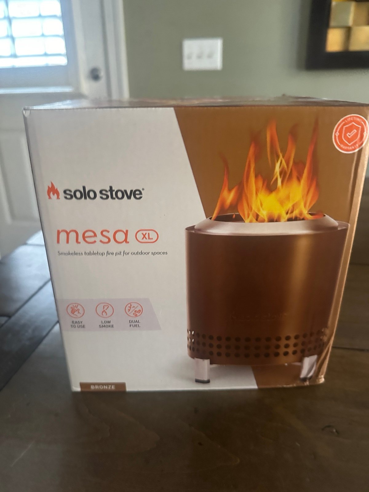 NIB Solo Stove Mesa XL Tabletop Fire Pit Smokeless Outdoor Stainless Steel