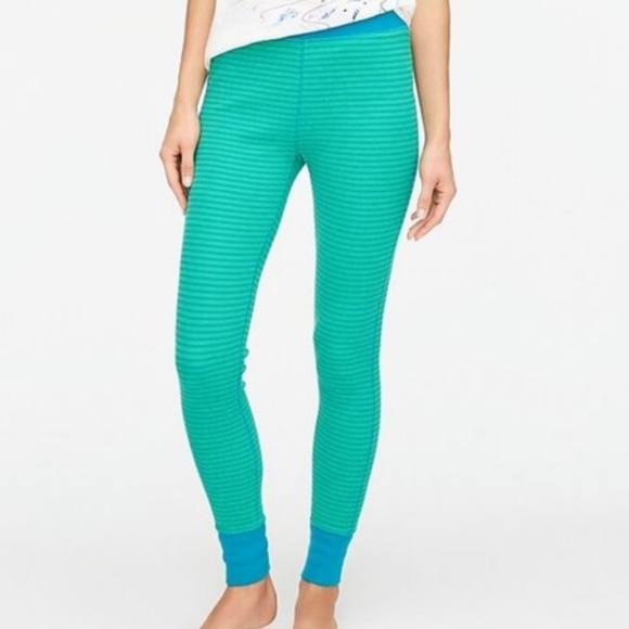 J. Crew Striped Thermal Lounge Pants