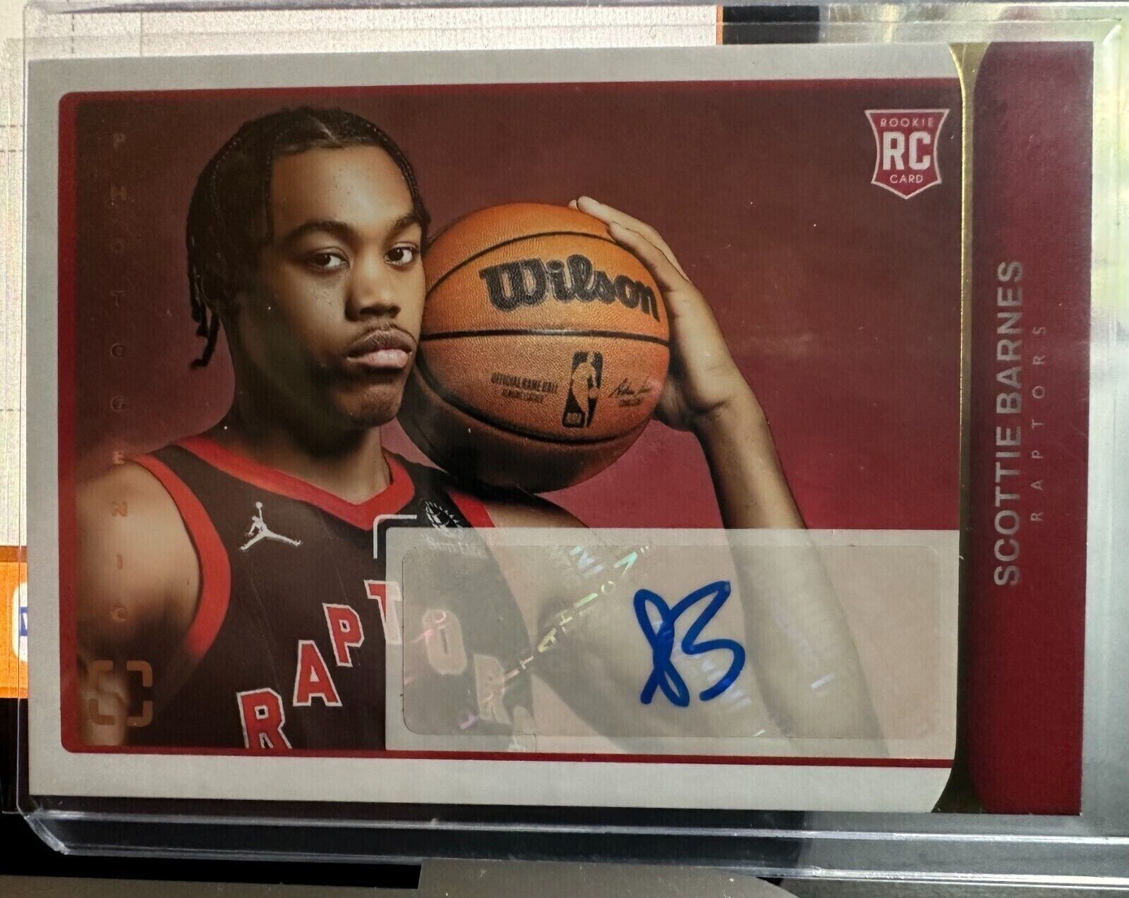2021-2022 Panini Photogenic Scottie Barnes RC Auto Rookie Card Raptors