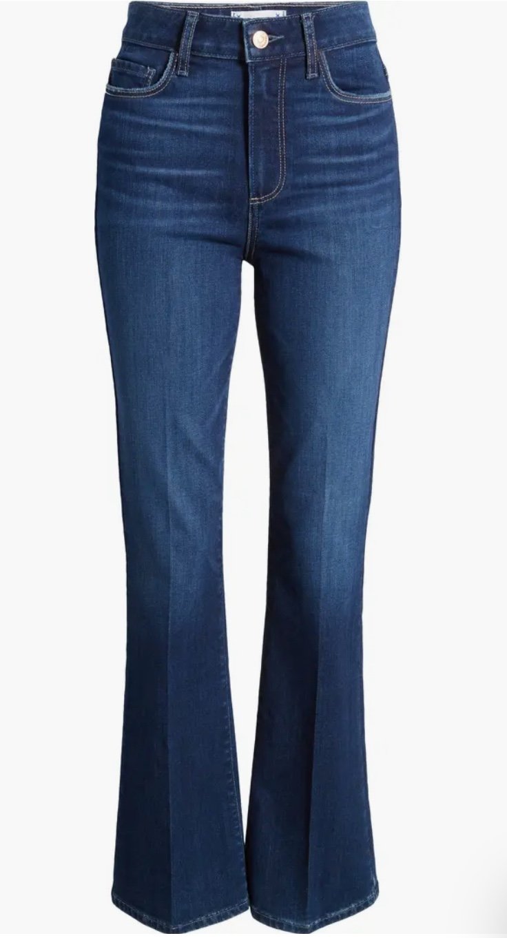 paige laurel canyon symbolism high waist flare jeans Size 26