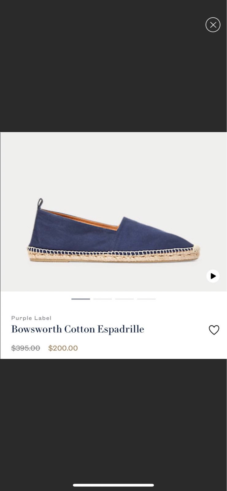 Bowsworth Cotton Espadrille