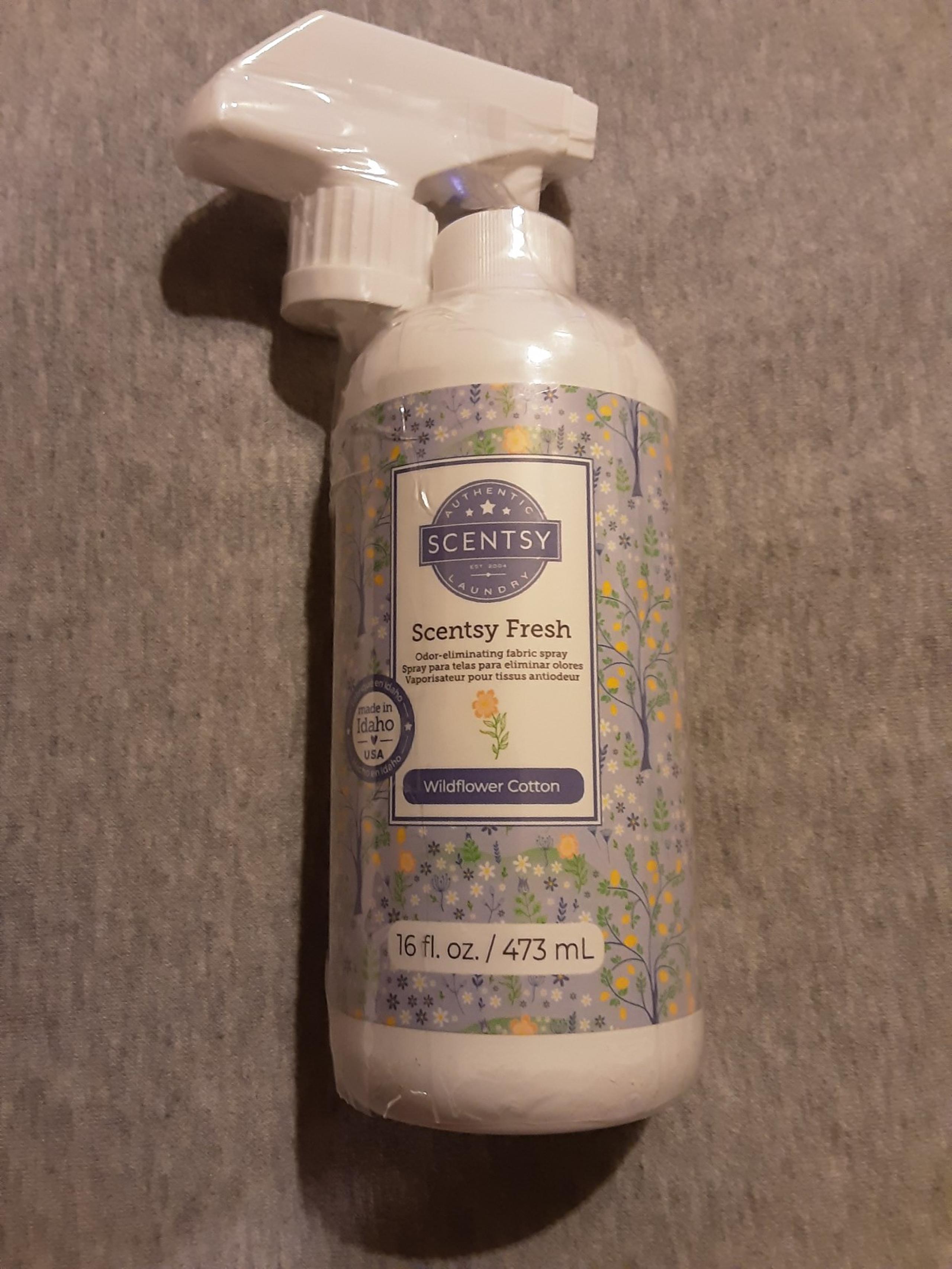 Scentsy fresh fabric spray wildflower cotton