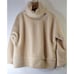 TUCKERNUCK Rollins Cream Fleece Turtleneck Pullover Sweater Women's M Gorpcore