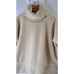 TUCKERNUCK Rollins Cream Fleece Turtleneck Pullover Sweater Women's M Gorpcore