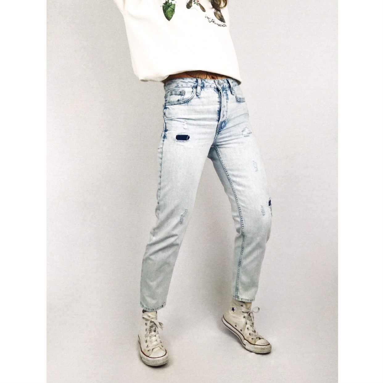 Topshop Hayden Distressed Boyfriend Jean
