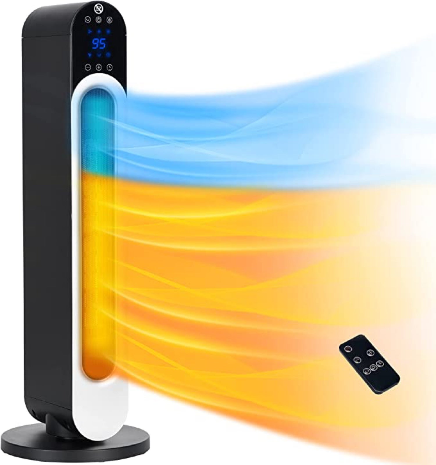 AKIRES 30″ Portable Space Heater Electric PTC Ceramic Heater with Fan/800W/1500W