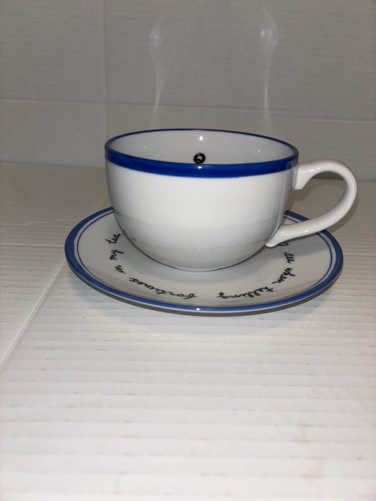 Molly and Hatch Fortune Telling Teacup and Saucer Designed For Tea Leafreading