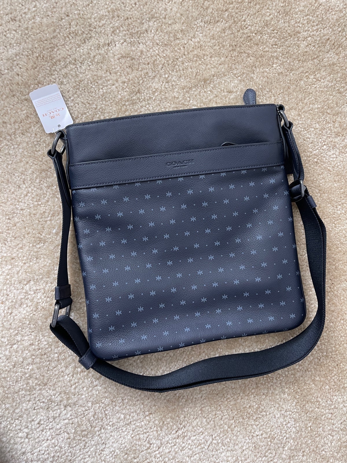 Coach F59307 Charles Crossbody in Star Dot Print Leather