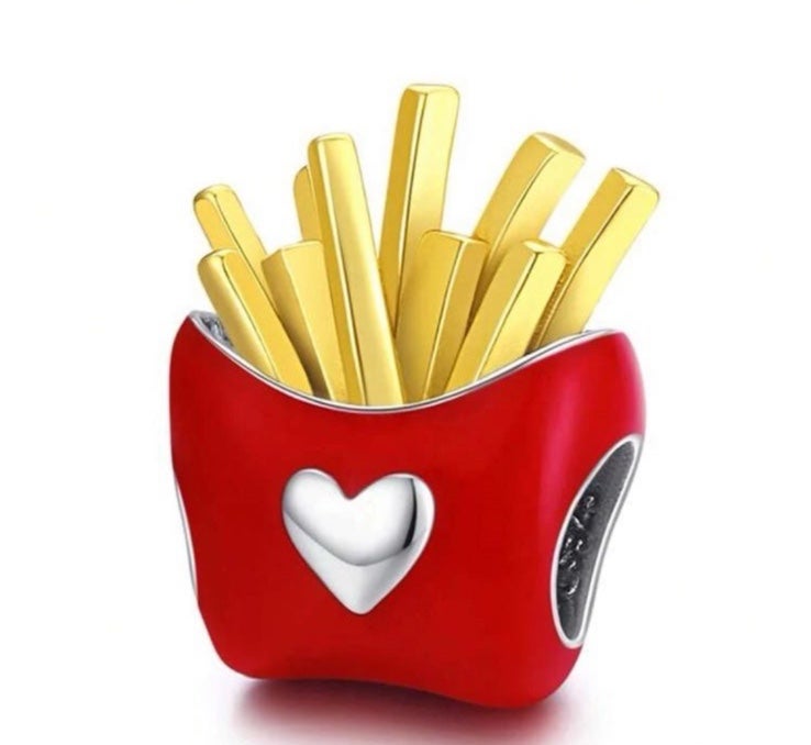 Mickey Dees French Fries 925 Silver Charm‼️ McDonald’s Fast Food Junkie Mickey Dees French Fries 925 Silver Charm‼️ McDonald’s Fast Food Junkie