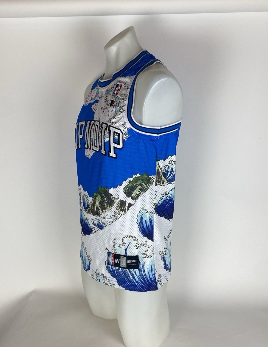 RIPNDIP - Great Wave Mesh Basketball Jersey | HBX - Globally