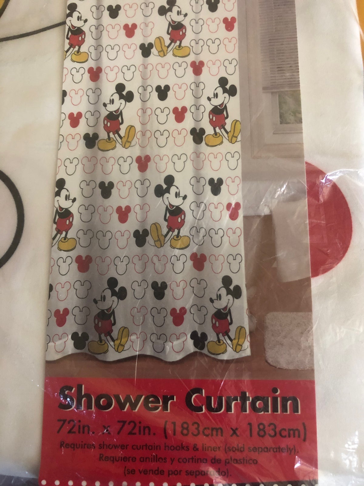 Disney Mickey Mouse Shower curtain for bathroom tub shower home & liner