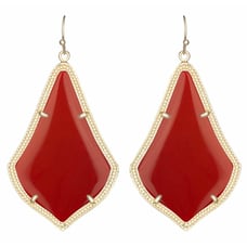 Kendra Scott Red Alexandra Earrings