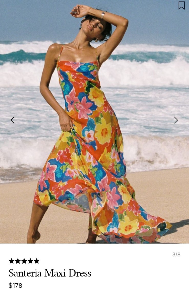 Stunning Early 2000s Floral Maxi Dress