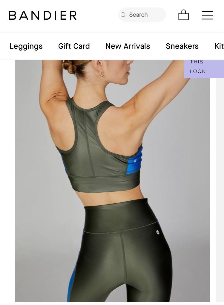 Bandier All Access legging and crop set - M