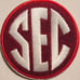 University of Alabama Crimson Tide SEC Football embroidered Iron on patch 5 ct.