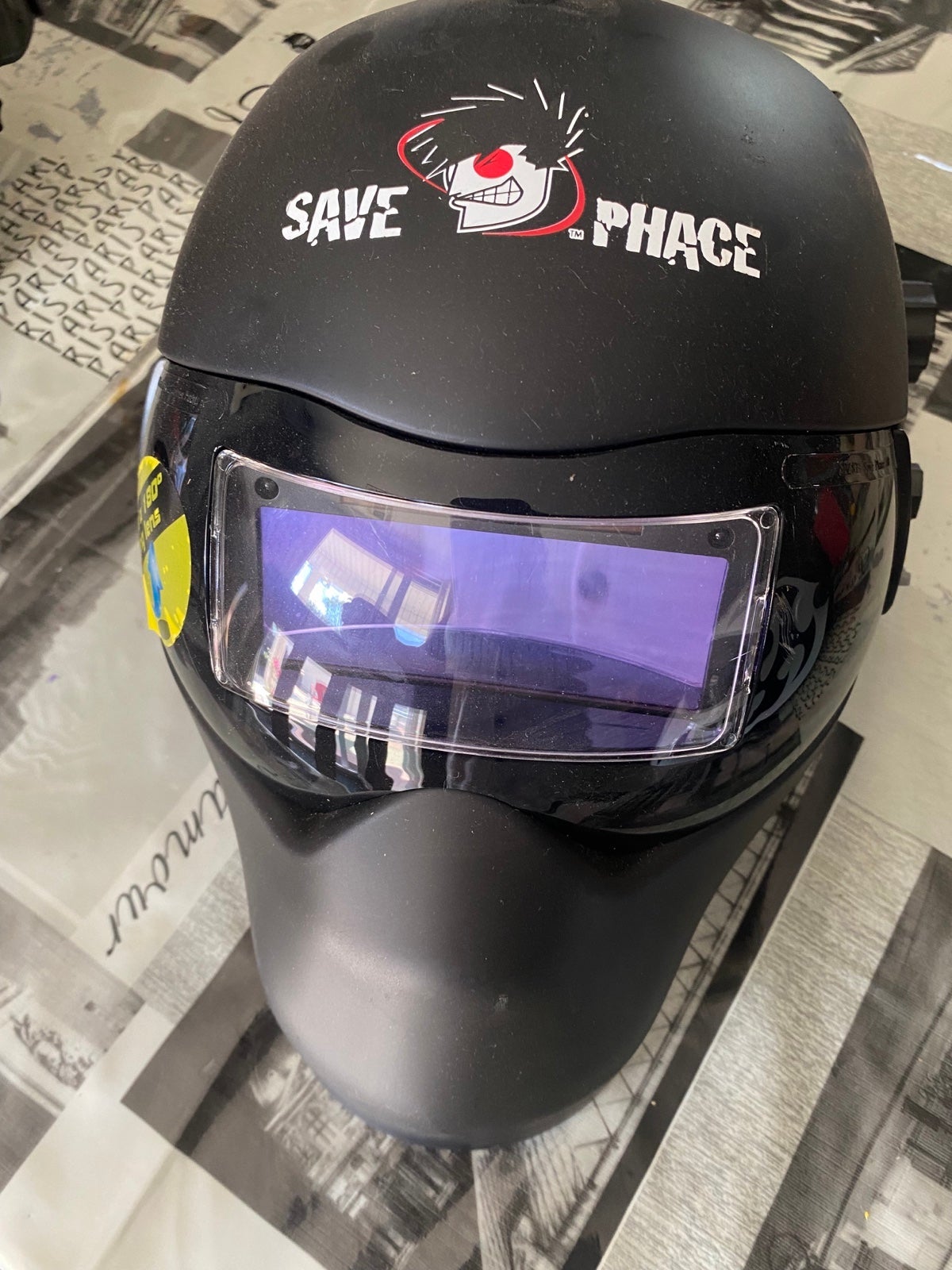 Black Save Phace welding Mask