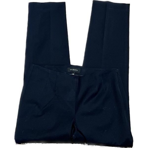 Talbots, women’s size 6 (28) side, zip, black dress pants