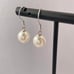 White Pearl Drop Dangle Earrings for Women