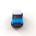 Vintage Micro Machines Mini Cooper Light Baby Blue/White Roof