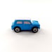 Vintage Micro Machines Mini Cooper Light Baby Blue/White Roof