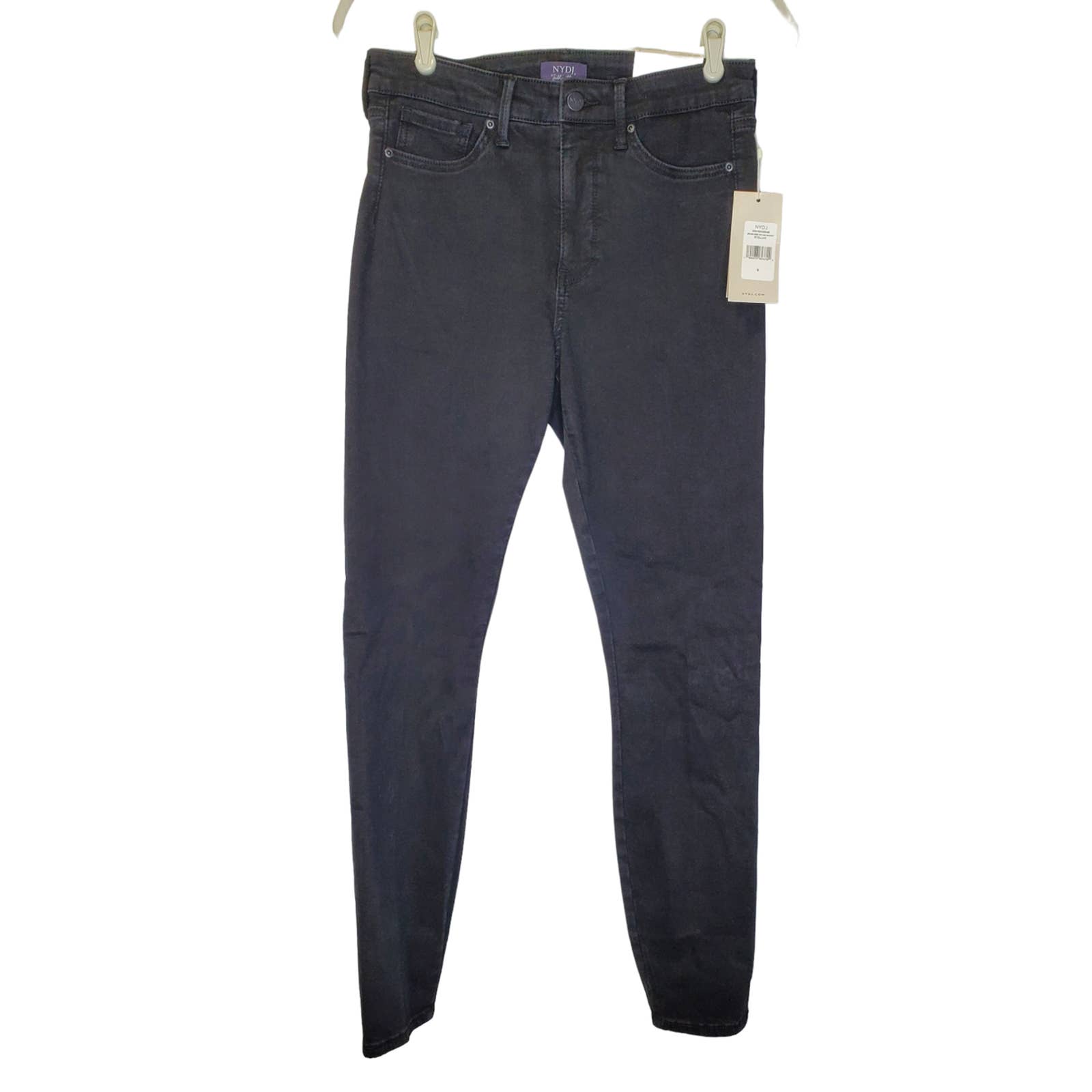NEW NYDJ 6 P Ami Skinny Seamless Stellar Black Jeans Slimming Comfort Stretch