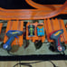HOT WHEELS 30 FEET OF TRACK AND 2 CARS