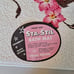 Vintage Bathroom Hand Towel Mat Set Floral MCM Pink Roses 5 Piece Sayco Fringe