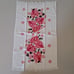 Vintage Bathroom Hand Towel Mat Set Floral MCM Pink Roses 5 Piece Sayco Fringe