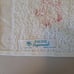 Vintage Bathroom Hand Towel Mat Set Floral MCM Pink Roses 5 Piece Sayco Fringe