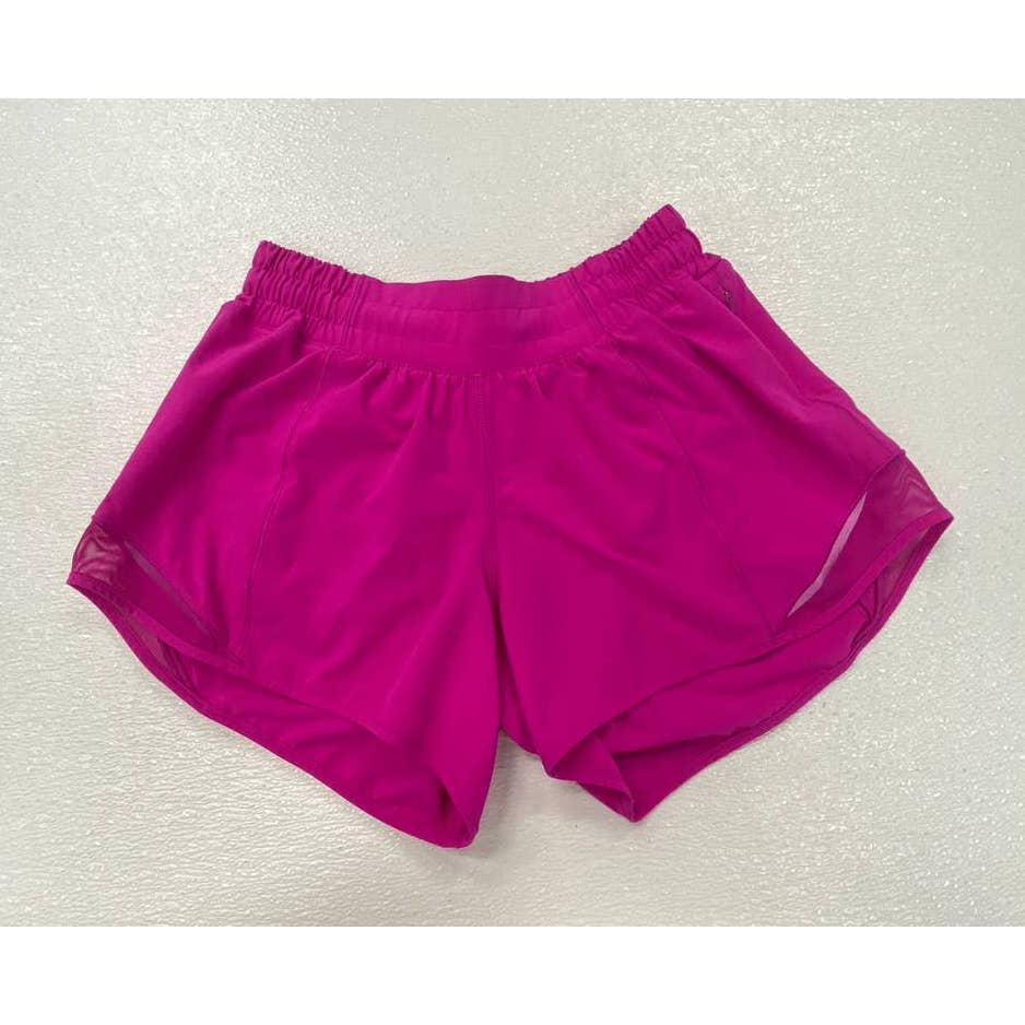 Lululemon Hotty Hot Lined Short 4 Purple Highlight Sz 4