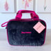 JUICY COUTURE Bag Cosmetic Travel Train Case - Pink & Black