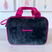 JUICY COUTURE Bag Cosmetic Travel Train Case - Pink & Black