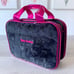 JUICY COUTURE Bag Cosmetic Travel Train Case - Pink & Black