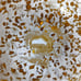 Vintage Robert Eickholt spatter glass art glass vase