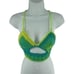 Napper Womens Crochet crop Top Peek A Boo Handmade halter Medium New
