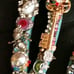 Gorgeous Collectible Bling Wall Decore, Vintage Rhinestone Gems on LOVE Signage
