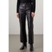 VEDA Black Leather Pants