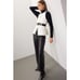 VEDA Black Leather Pants