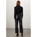 VEDA Black Leather Pants
