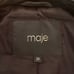 MAJE Women’s Black Lambskin Leather Biker Jacket Sz 38 Versatile Soft