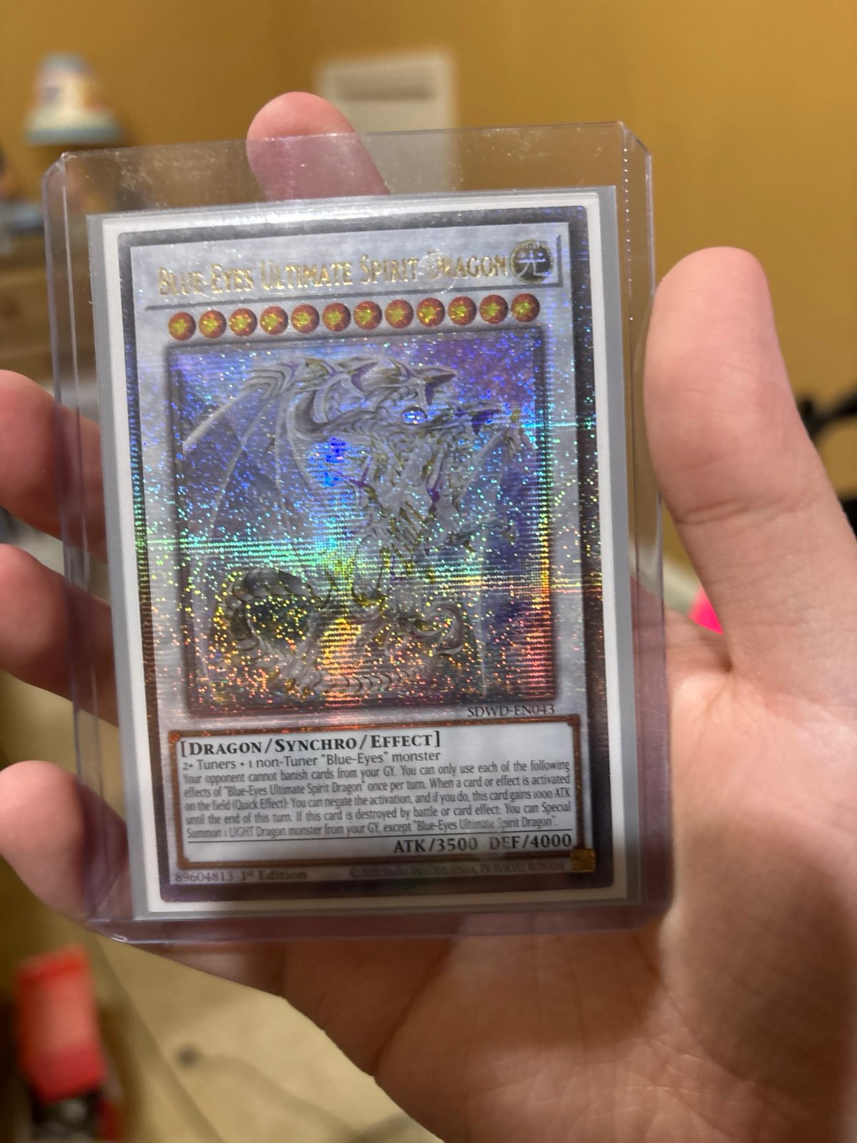Yugioh Blue-Eyes Ultimate Spirit Dragon QCR