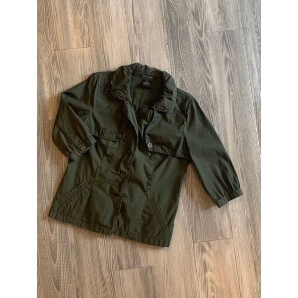 French Cuff green lightweight jacket size M