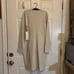 Lululemon Ribbed Long-Sleeve Dress, White Opal, Size 14