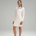 Lululemon Ribbed Long-Sleeve Dress, White Opal, Size 14
