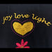 Johnny Was Hoodie Womens M Black Embroidered Full Zip Joy Love Light Floral Boho