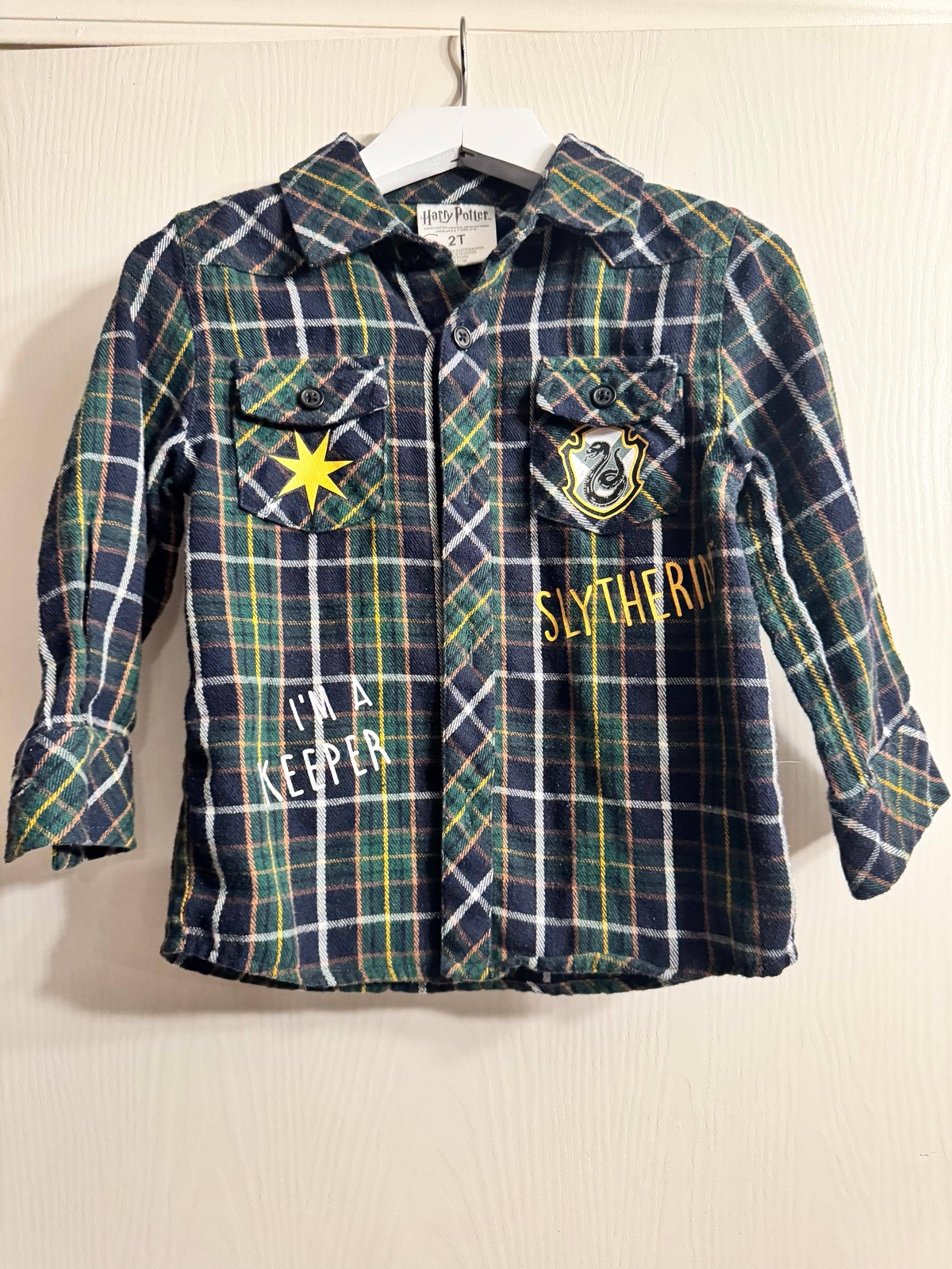 Harry Potter Slytherin Button Down Size 2T