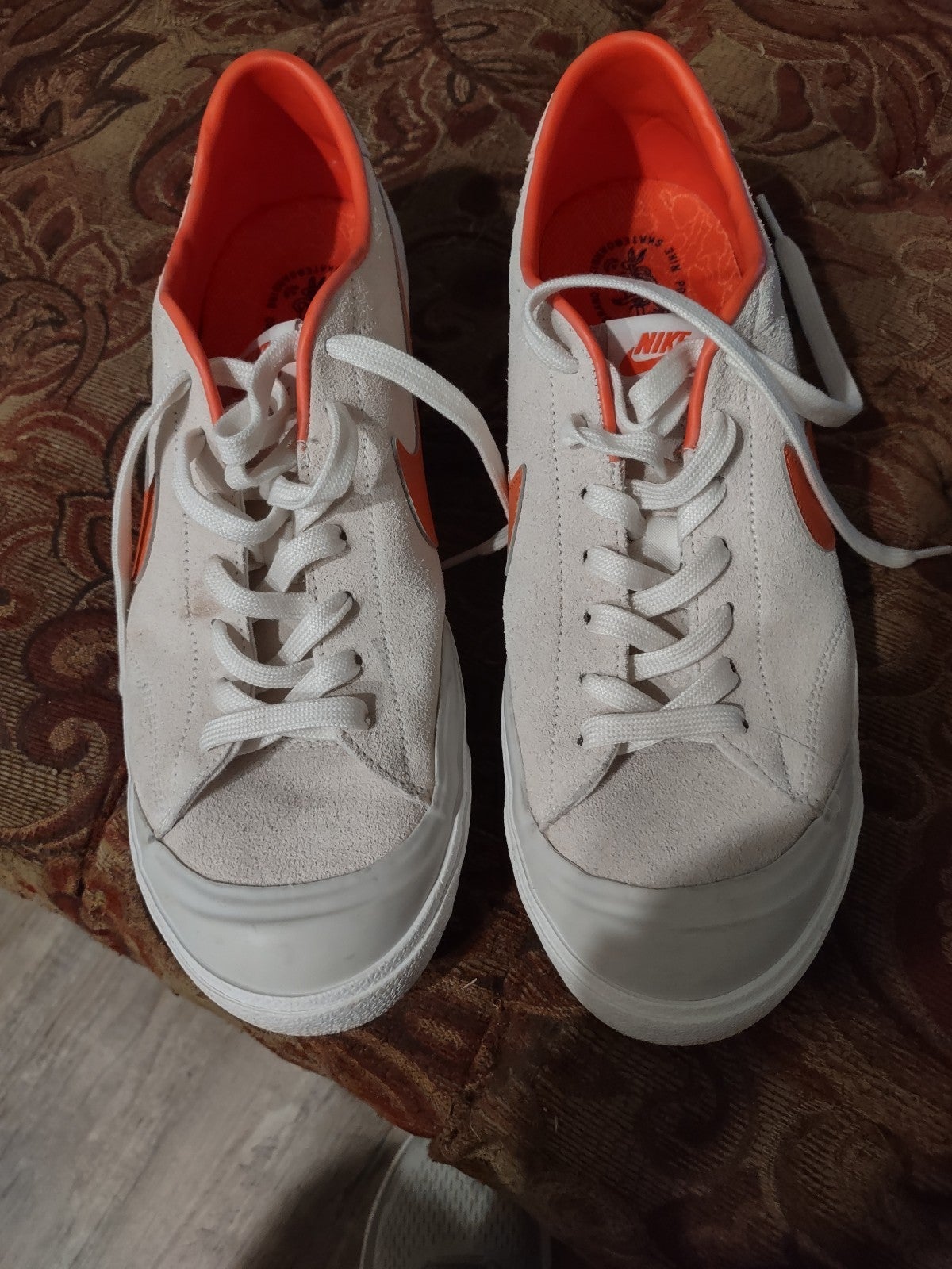 Poler x Nike SB Air Zoom All Court CK – Ivory/ Univ Orange-Light Bone